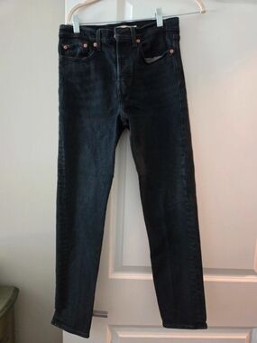 Levi's Black Wedgie Jeans Size 27